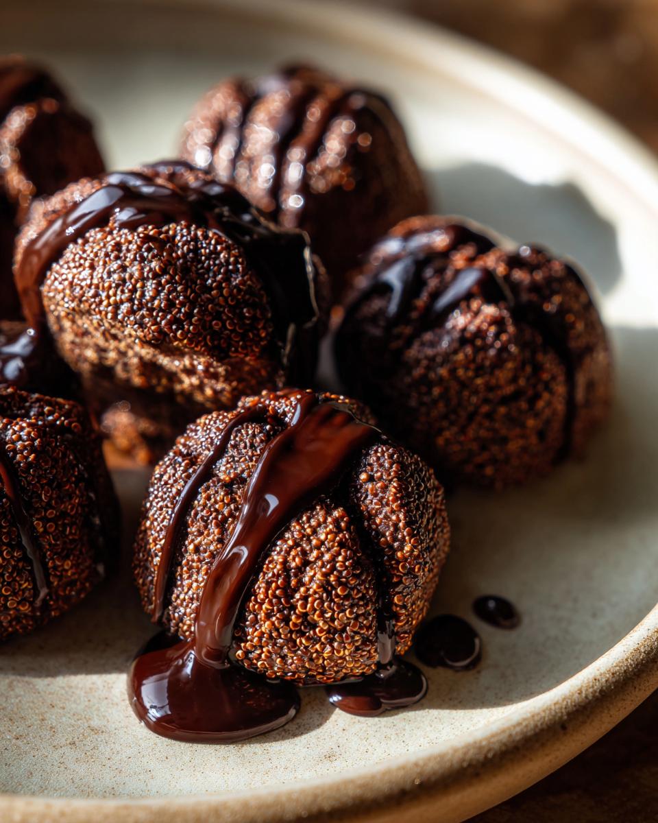 5 Easy Dark Chocolate Quinoa Crisps 6 Dark Chocolate Quinoa Crisps - detail 2