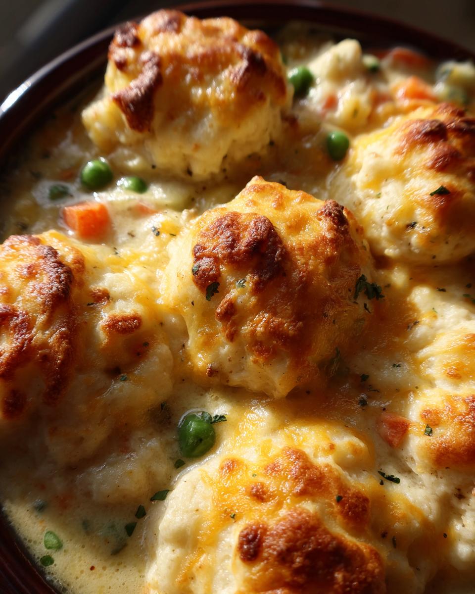 Amazing Easy Crockpot Chicken Dumplings 4 Ways 7 Easy Crockpot Chicken and Dumpling Soup with Biscuits and Cheese - detail 3