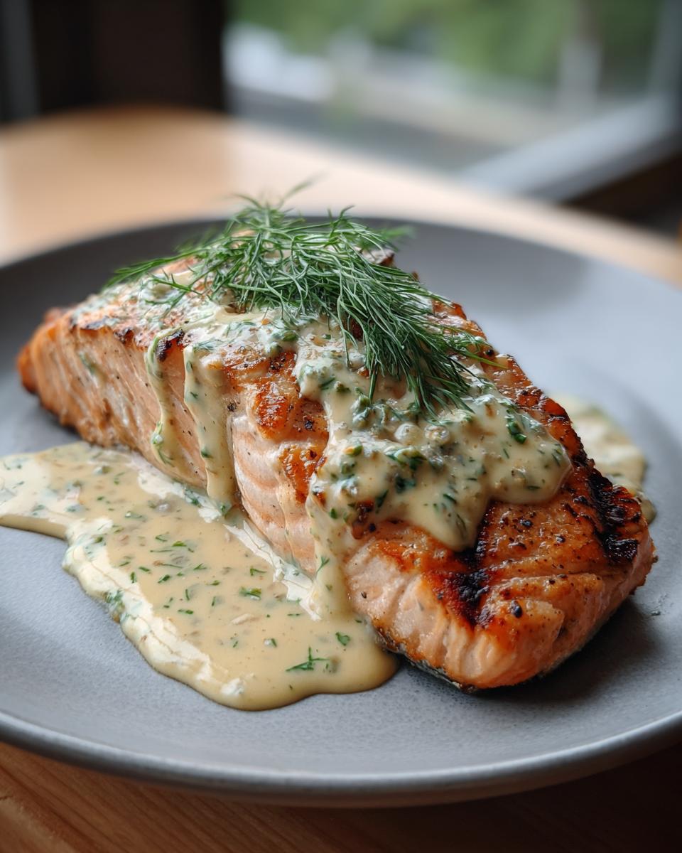 Grilled Salmon: 30 Min Flavorful Delight 6 Grilled Salmon with Dijon Mustard Sauce: A Flavorful Delight! - detail 2