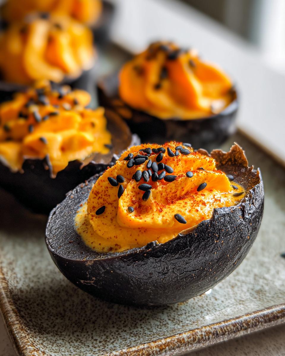 Spooky Halloween Deviled Eggs: 12 Amazing Bites 4 Halloween Deviled Eggs - detail 1