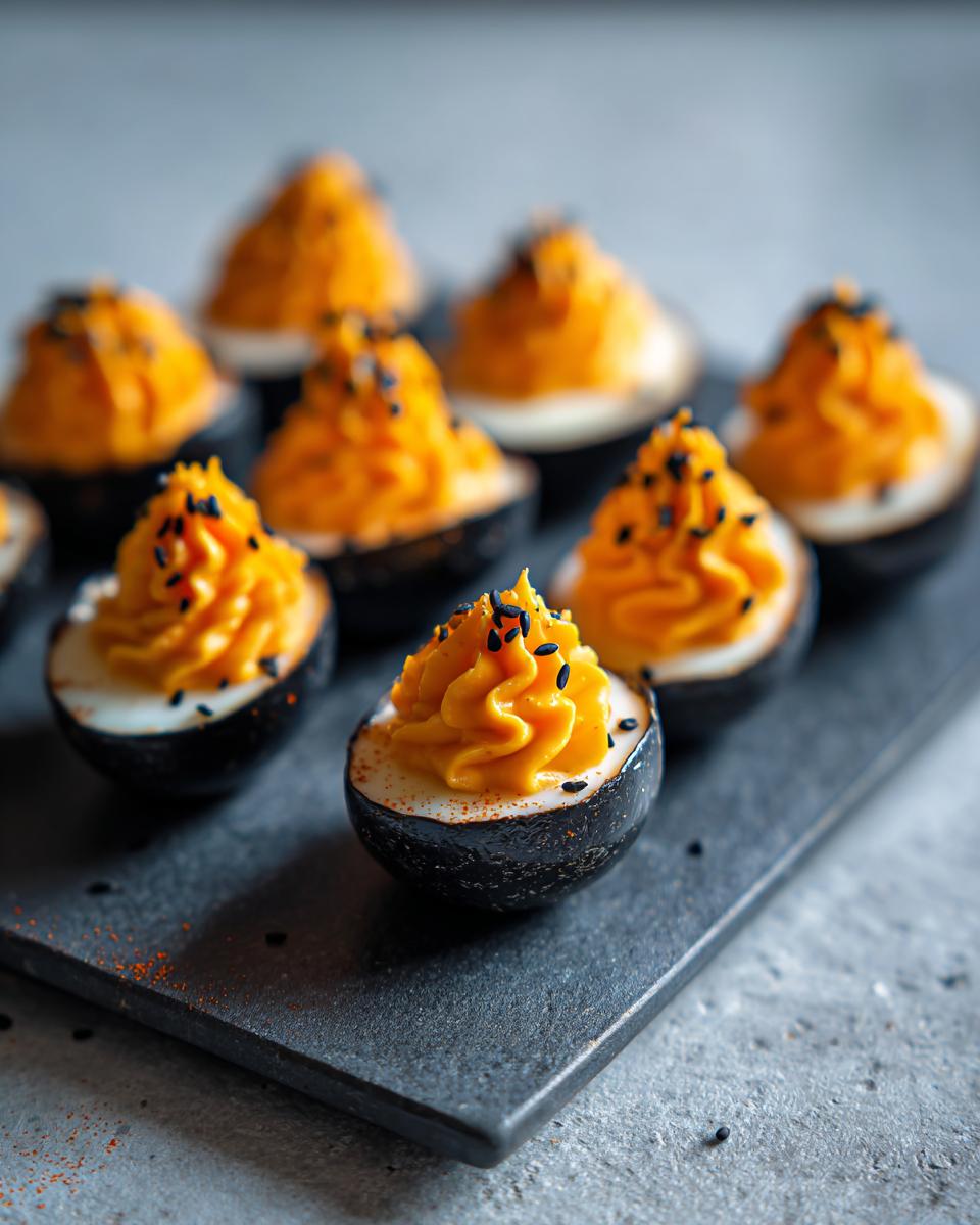 Spooky Halloween Deviled Eggs: 12 Amazing Bites 5 Halloween Deviled Eggs - detail 2