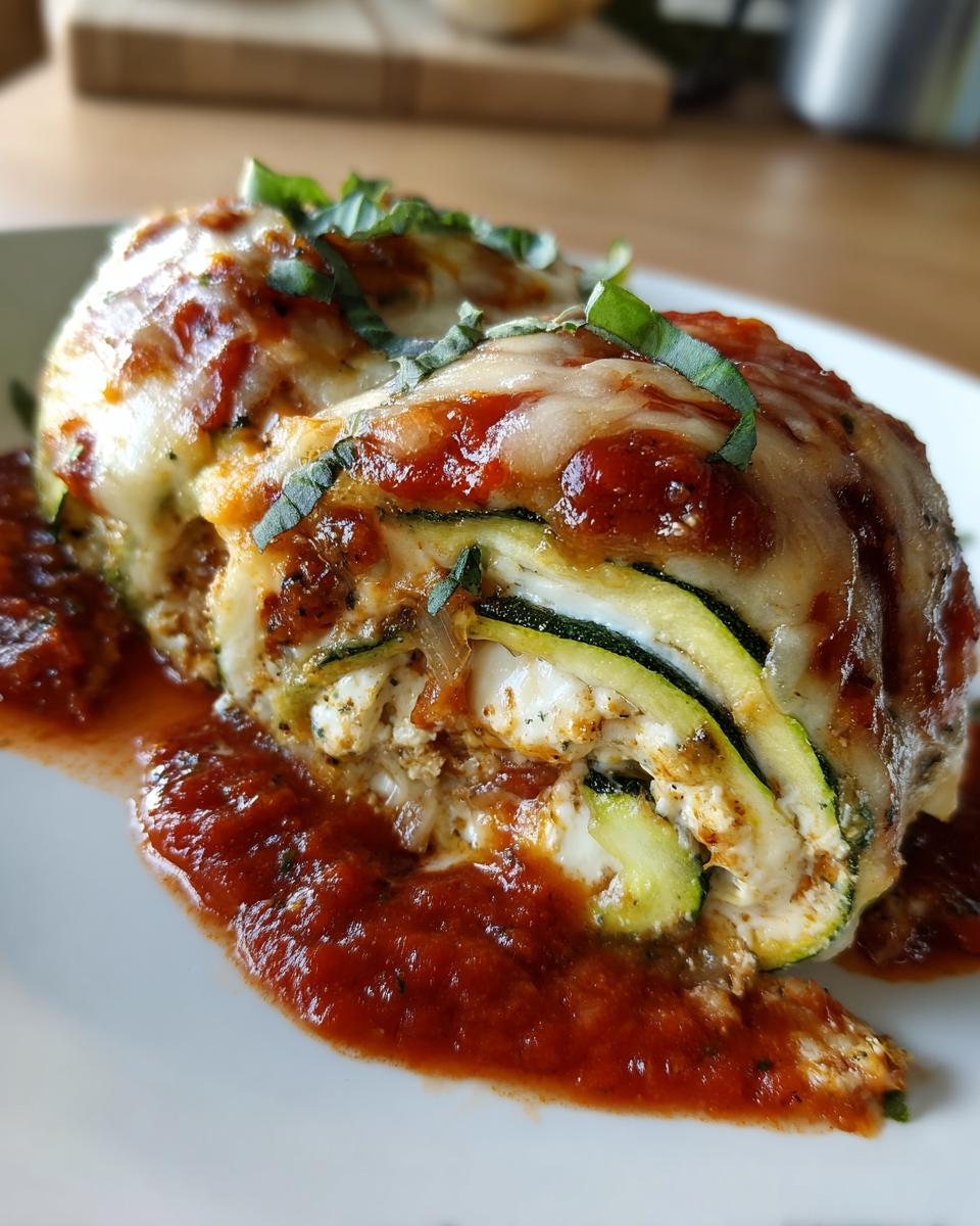 Amazing 4 Layered Zucchini Ricotta Melts Recipe 4 Layered Zucchini Ricotta Melts with Marinara - detail 1