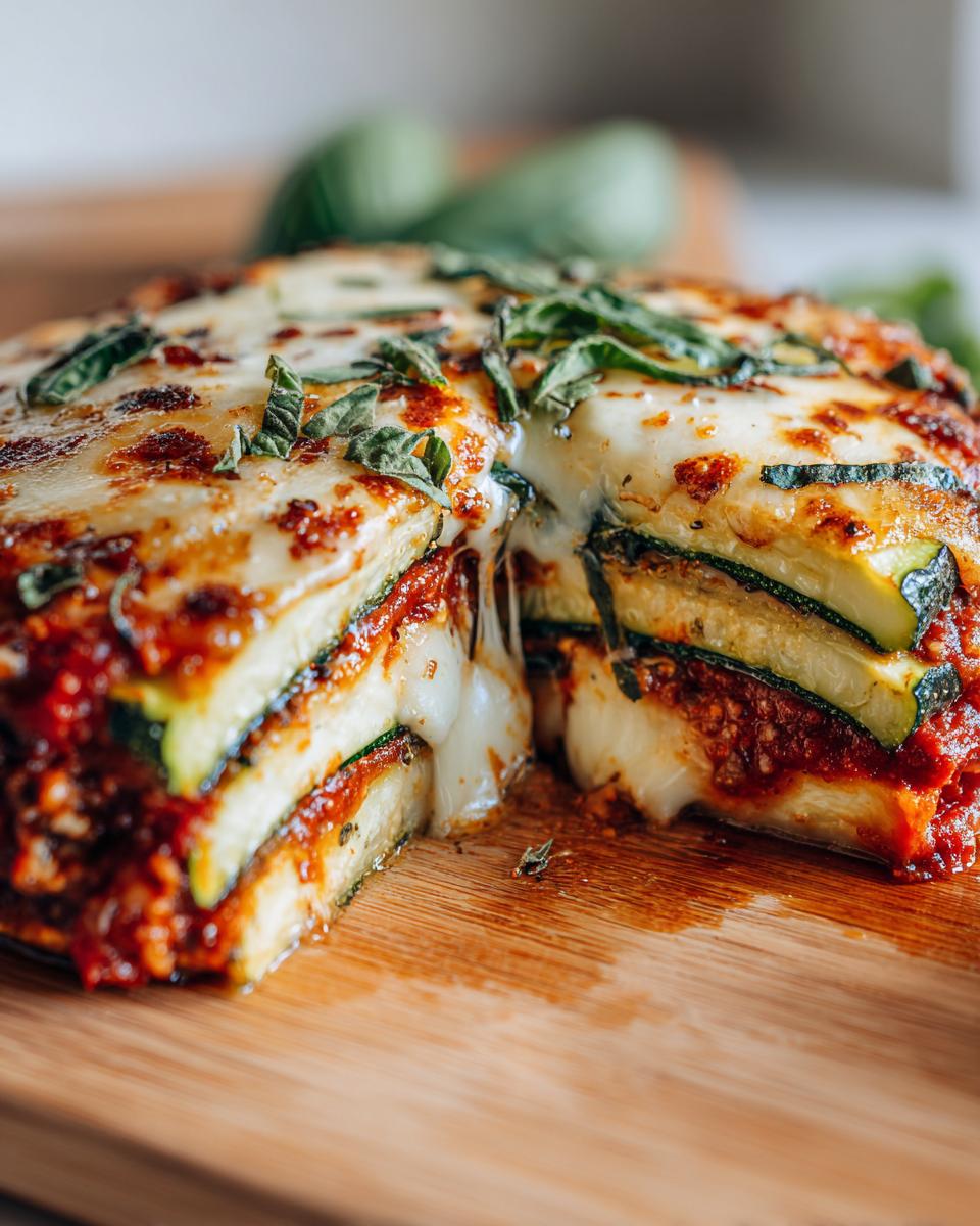 Amazing 4 Layered Zucchini Ricotta Melts Recipe 5 Layered Zucchini Ricotta Melts with Marinara - detail 2