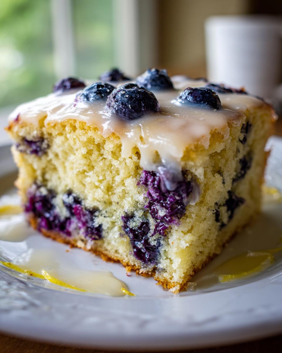 Lemon Blueberry Sheet Cake: 1 Easy, Sunny Treat 5 Lemon Blueberry Sheet Cake - detail 2
