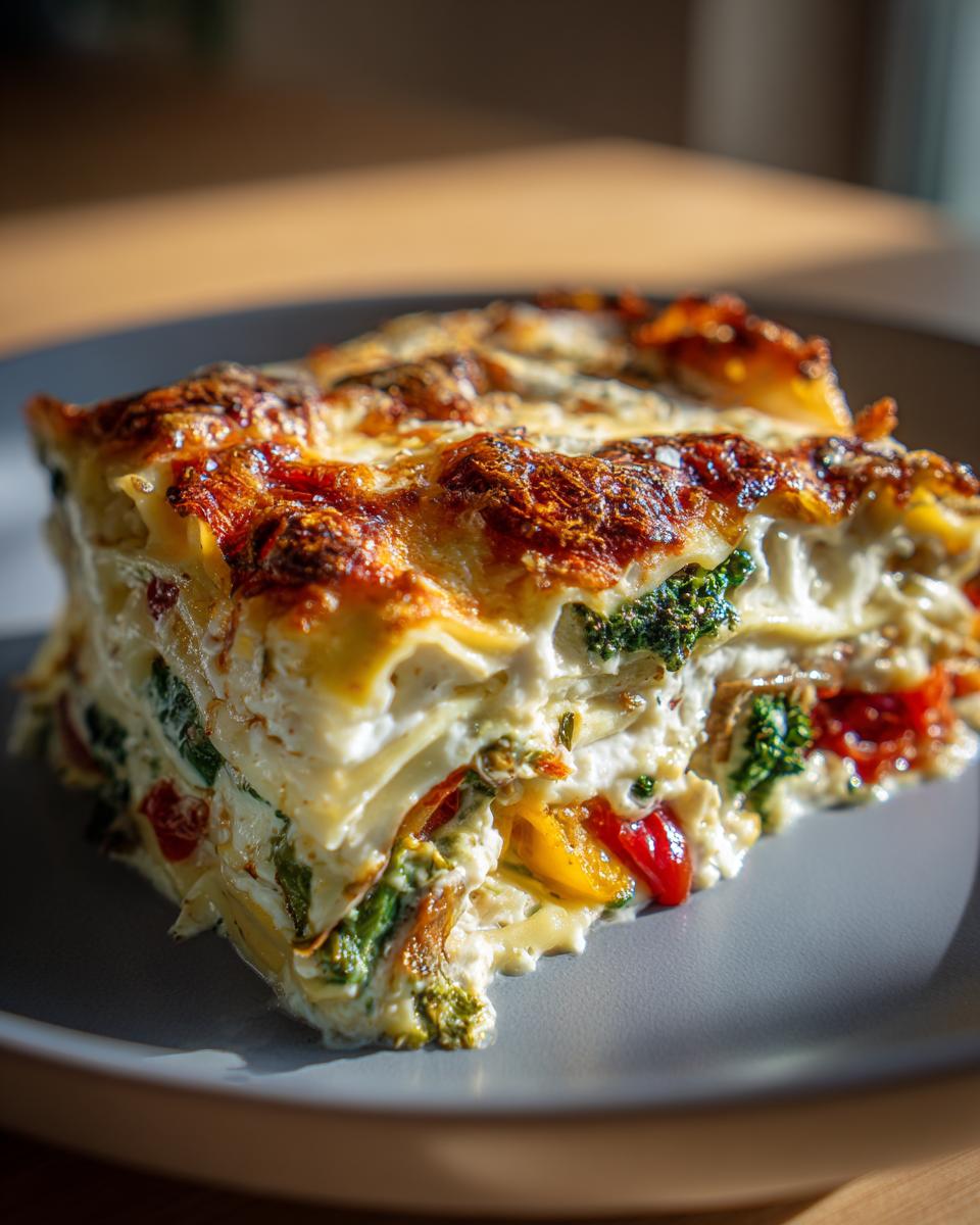 Amazing Loaded Veggie White Lasagna: 350 Calorie Dinner 4 Loaded Veggie White Lasagna: A Healthy Twist on Tradition - detail 1