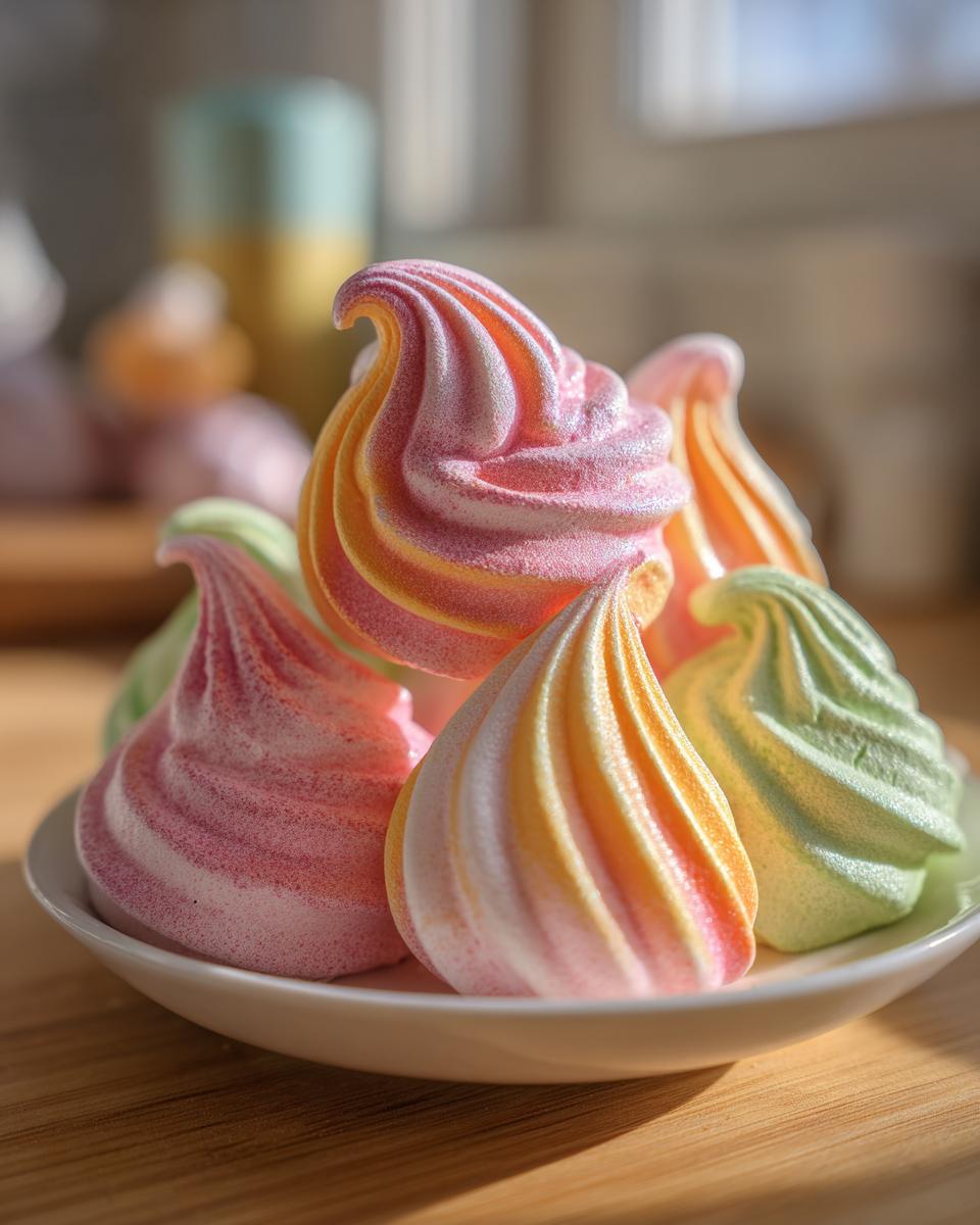 Rainbow Sherbet Meringues: 3 Amazing Flavor Tricks 5 Rainbow Sherbet Meringues - detail 1