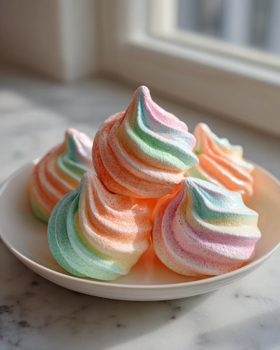 Rainbow Sherbet Meringues: 3 Amazing Flavor Tricks 7 Rainbow Sherbet Meringues - detail 3