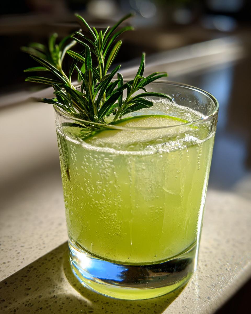 Delicious Rosemary Pear Gin Cocktail: 1 Masterpiece 4 Rosemary Pear Gin Cocktail - detail 1