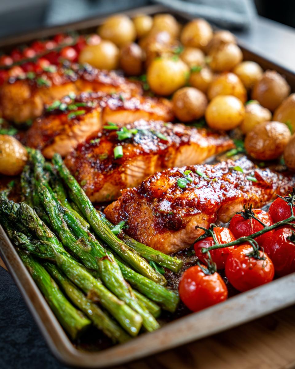 Amazing Salmon Sheet Pan Recipe: 1 Pan Dinner 6 salmon sheet pan recipe - detail 2