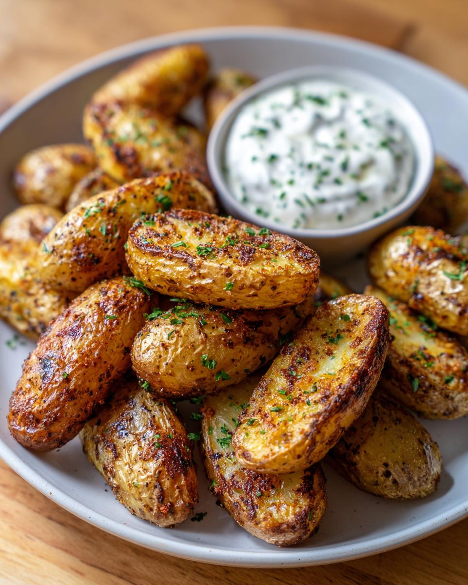 Amazing Air Fryer Fingerling Potatoes 15 Min 5 Air Fryer Fingerling Potatoes with Dip - detail 2