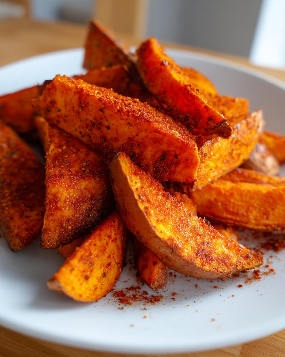 Amazing 150 Calorie Baked Sweet Potato Wedges 4 Baked Sweet Potato Wedges (Oil-Free) - detail 1