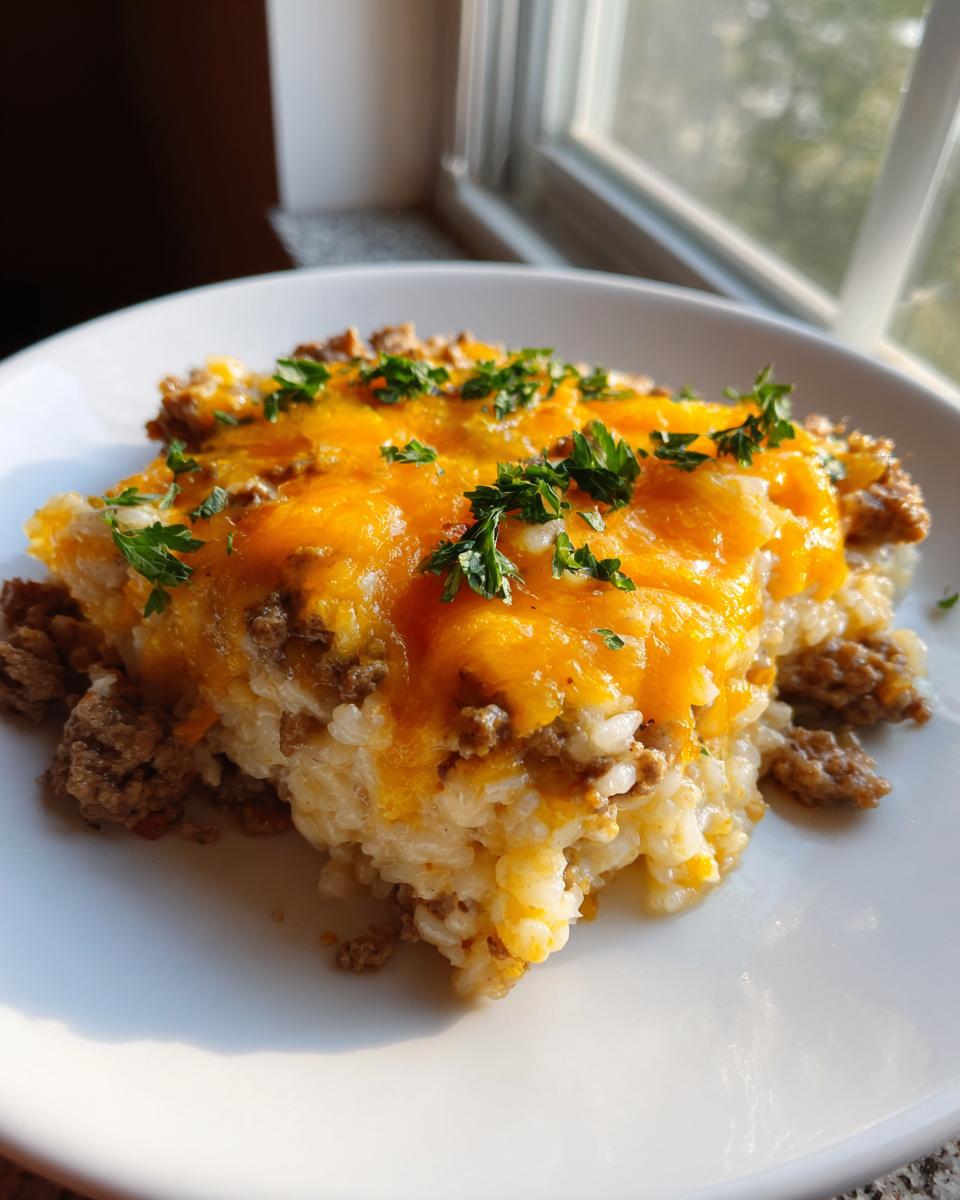 Amazing 35 Minute Cheesy Hamburger Rice Casserole 5 Cheesy Hamburger Rice Casserole - detail 2