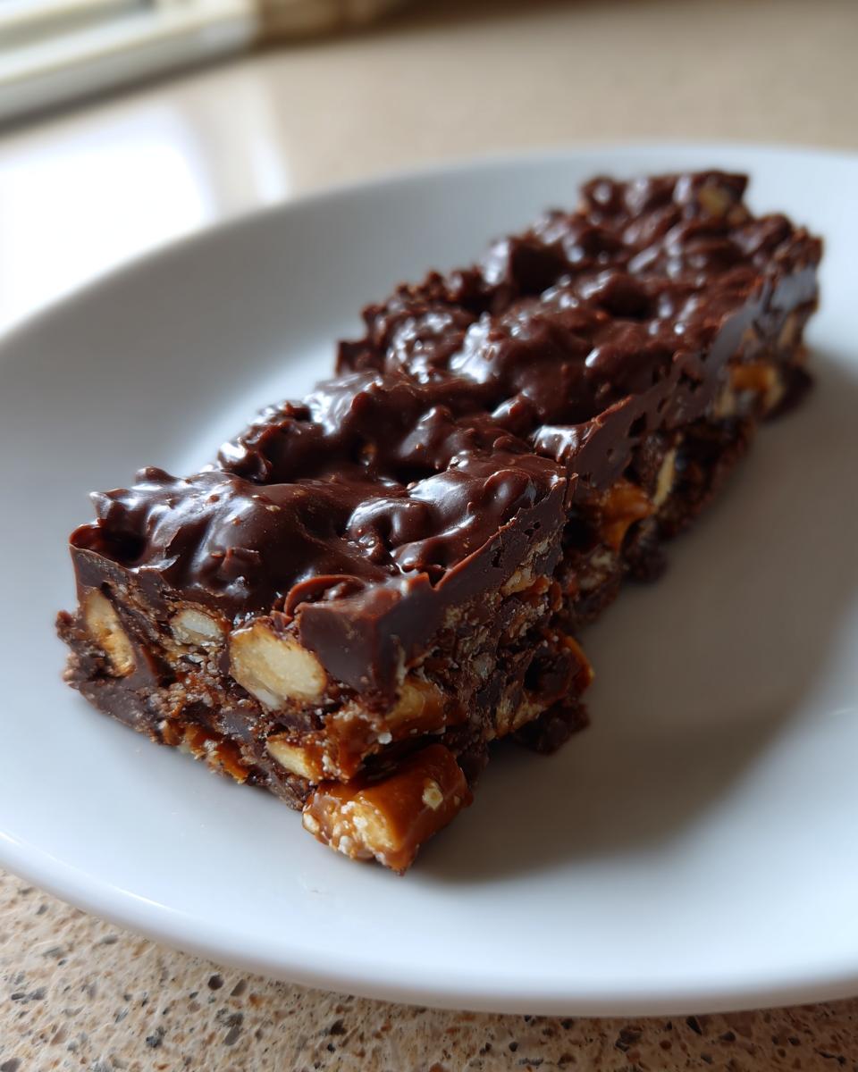 Fabulous 10-Minute Chocolate Bacon-Style Pretzel Bars 5 Chocolate Bacon-Style Pretzel Bars - detail 2