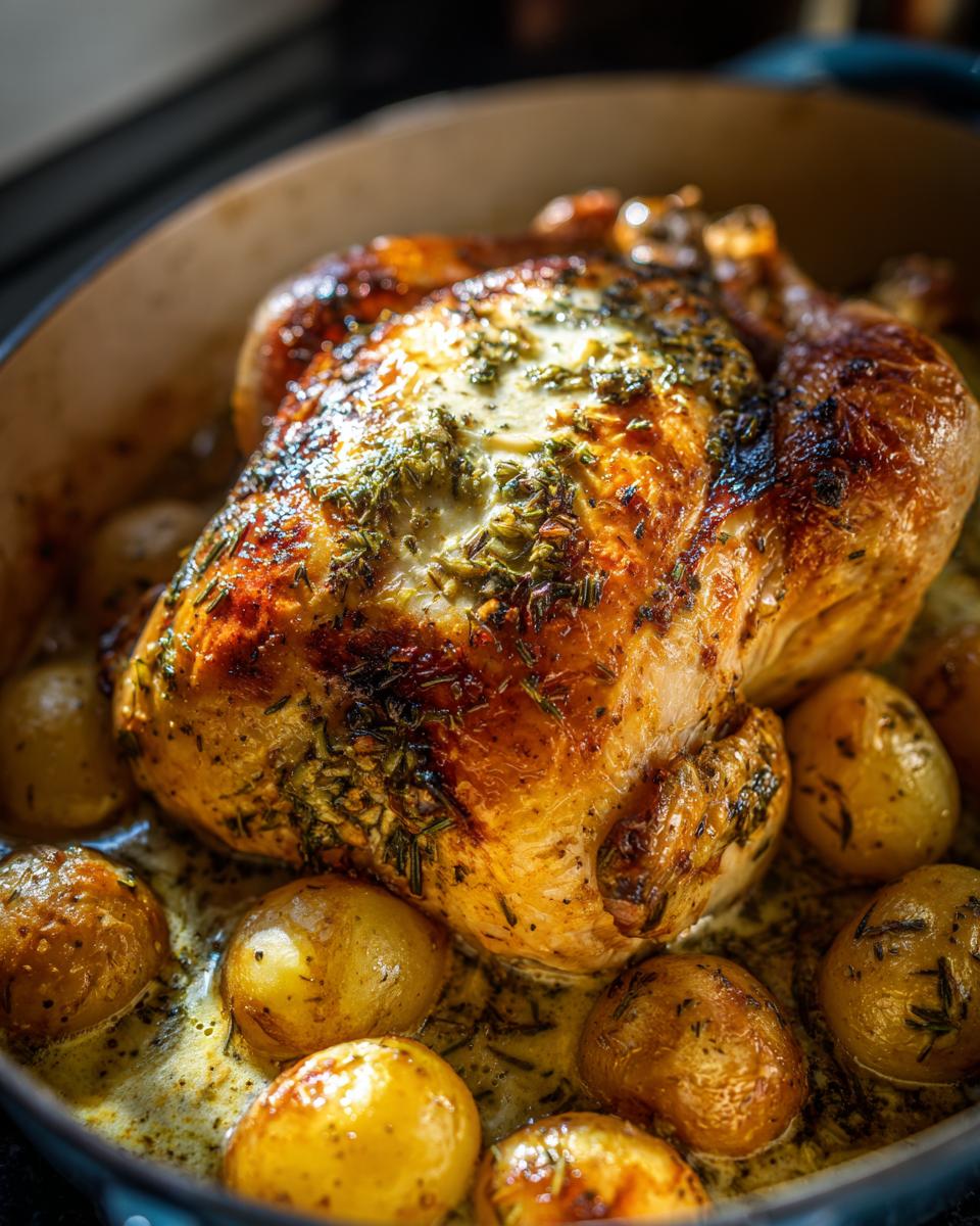 Amazing Creamy Lemon and Herb Pot Roasted Chicken 7 Creamy Lemon and Herb Pot Roasted Chicken - detail 3