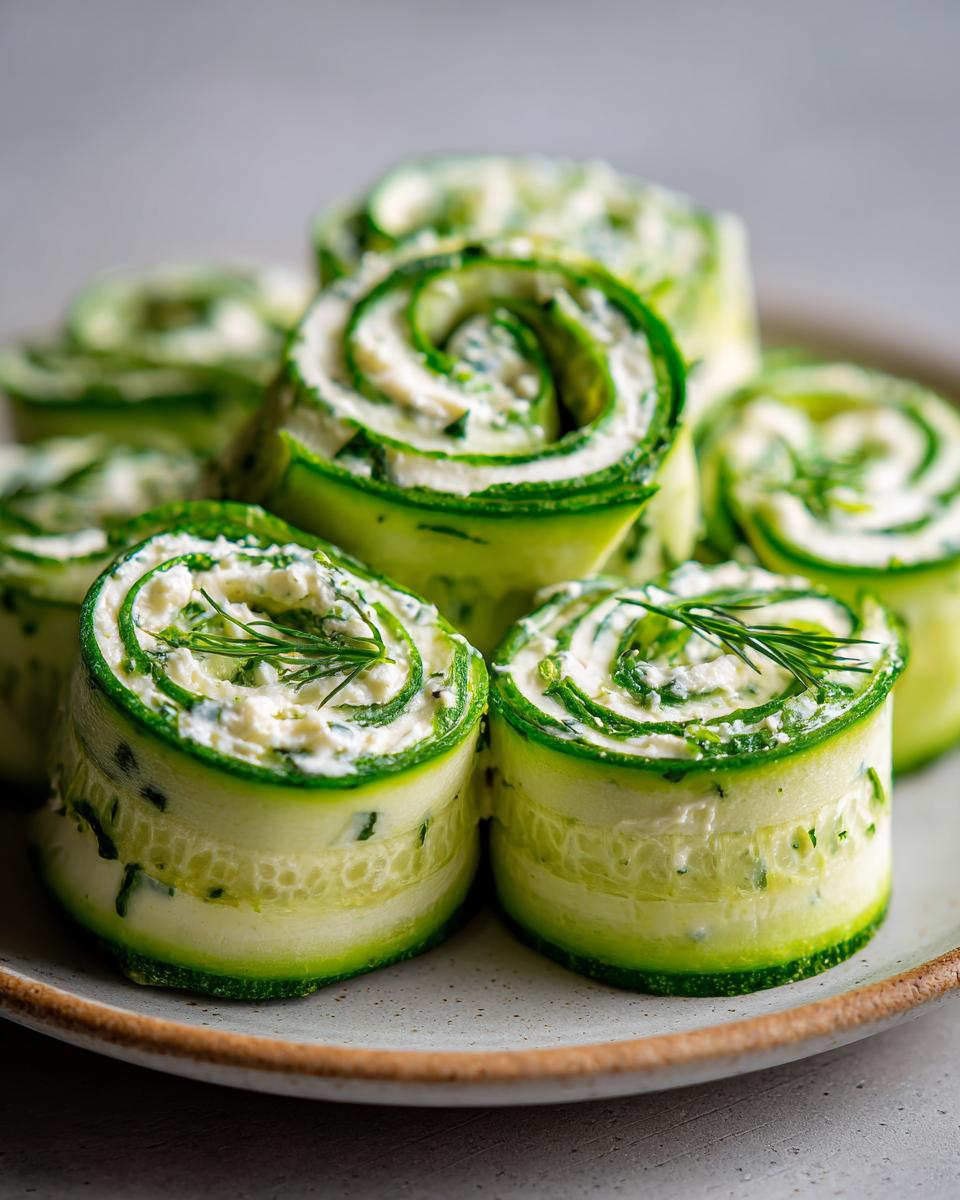 Amazing Cucumber Dill Pinwheels - 3 Ways 4 Cucumber Dill Pinwheels - detail 1