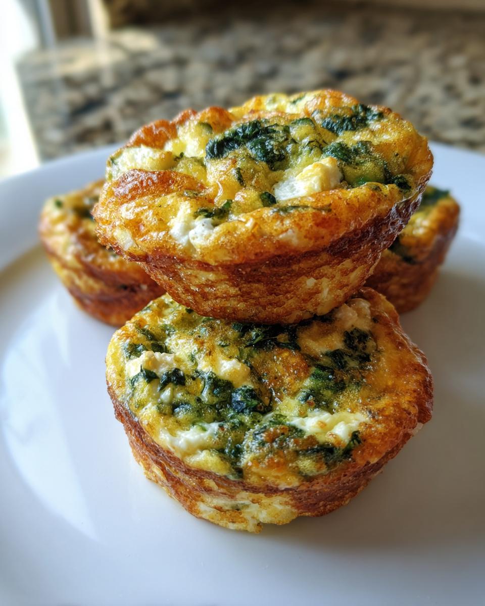 Amazing 6 Egg Muffins with Spinach and Feta 4 Egg Muffins with Spinach and Feta Recipe - detail 1