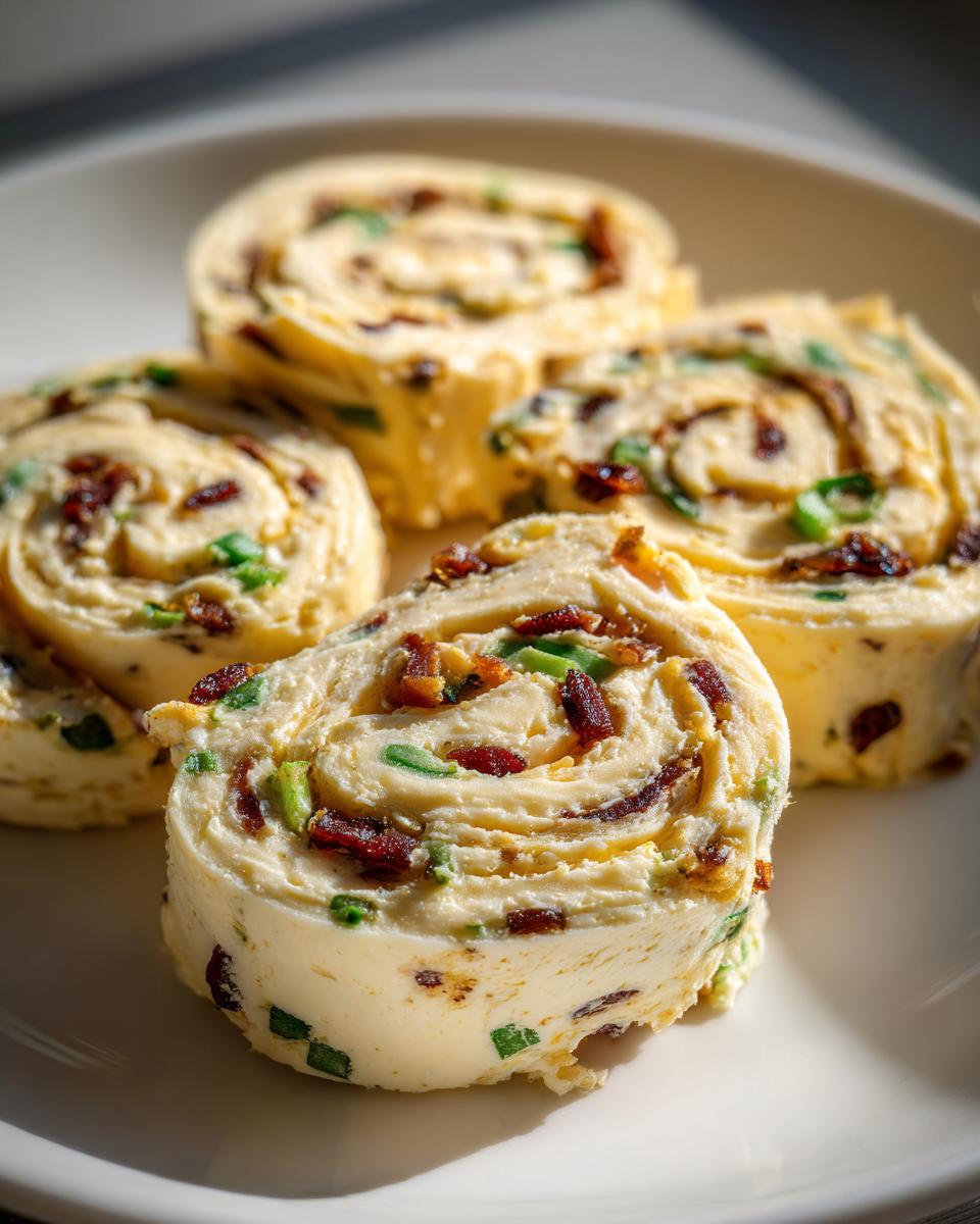 Jalapeno Popper Cream Cheese Pinwheels: 50 amazing bites 3 Jalapeno Popper Cream Cheese Pinwheels with Tortillas - detail 1
