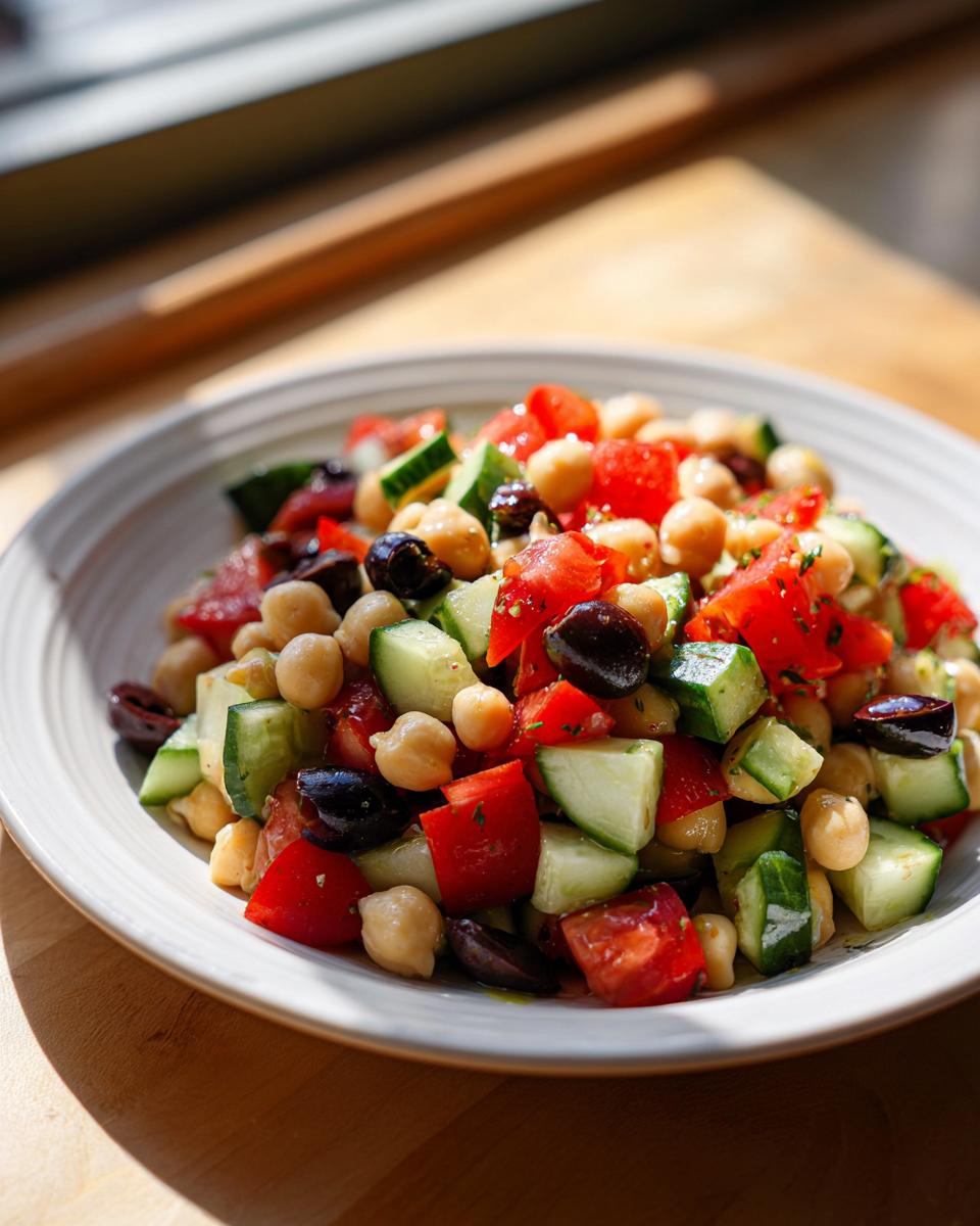 Amazing 10 Minute Mediterranean Chickpea Salad 4 Mediterranean Chickpea Salad - detail 1
