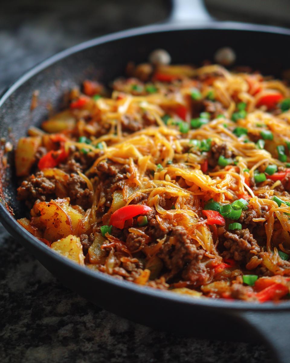 1 Amazing Mexican Ground Beef and Potato Skillet 7 Mexican Ground Beef and Potato Skillet - detail 3