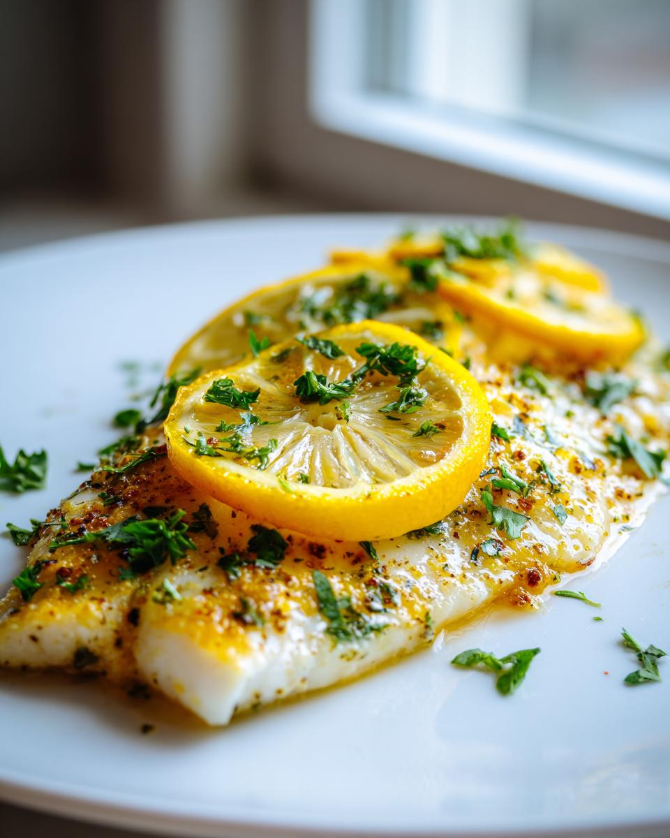 Flavorful 1-Pan Lemon Herb Tilapia Now 4 One-Pan Lemon Herb Tilapia (No Oil) - detail 1