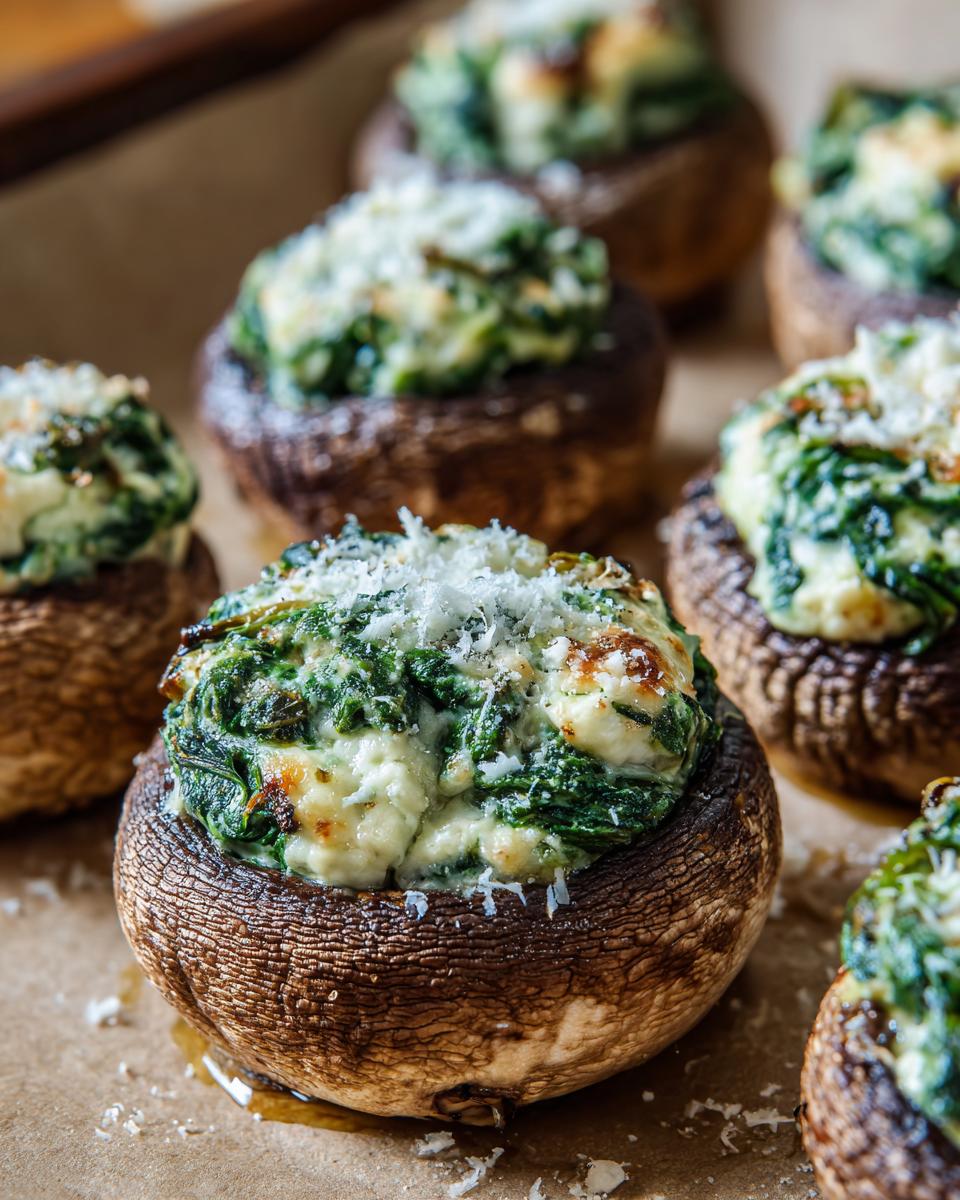 Amazing Slow Cooker Spinach Ricotta Mushrooms 5 Slow Cooker Spinach and Ricotta Stuffed Mushrooms - detail 1