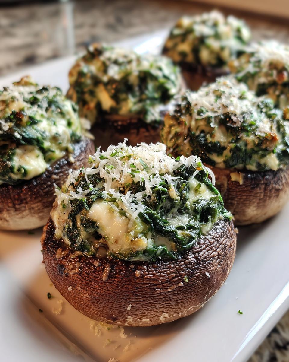 Amazing Slow Cooker Spinach Ricotta Mushrooms 6 Slow Cooker Spinach and Ricotta Stuffed Mushrooms - detail 2