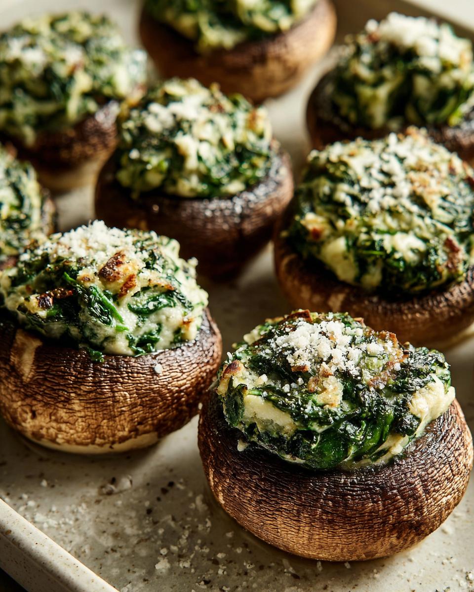 Amazing Slow Cooker Spinach Ricotta Mushrooms 7 Slow Cooker Spinach and Ricotta Stuffed Mushrooms - detail 3