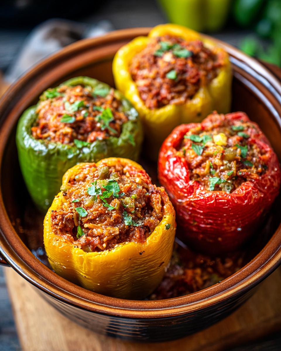 Amazing Slow Cooker Stuffed Peppers 5 Slow Cooker Stuffed Peppers - detail 2