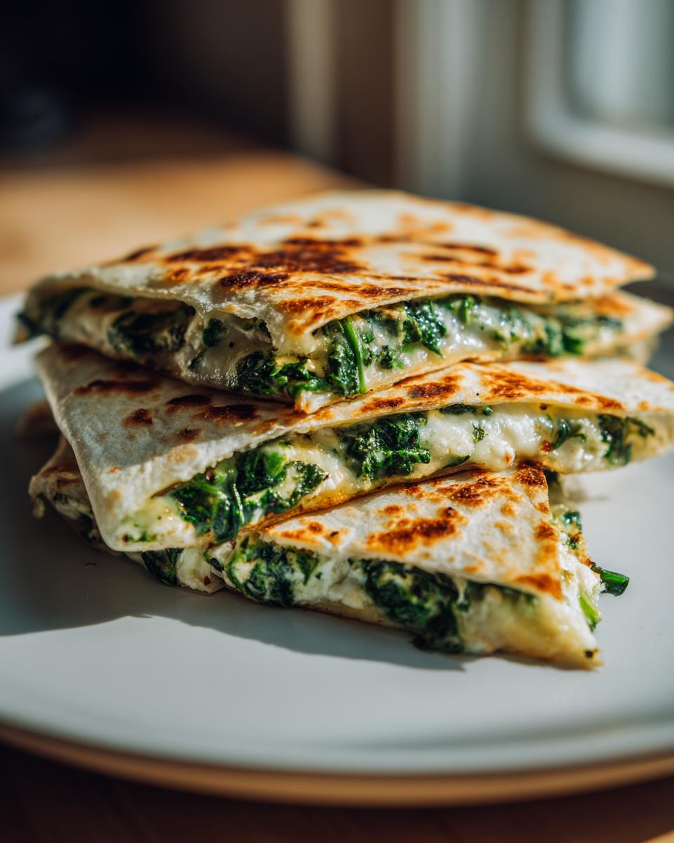 Amazing Spinach and Feta Quesadillas in 20 Mins 4 Spinach and Feta Quesadillas - detail 1