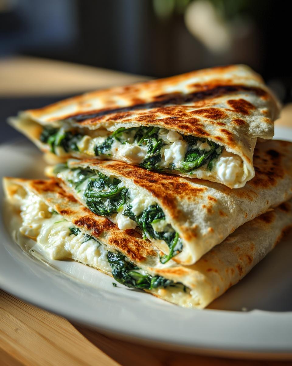 Amazing Spinach and Feta Quesadillas in 20 Mins 5 Spinach and Feta Quesadillas - detail 2