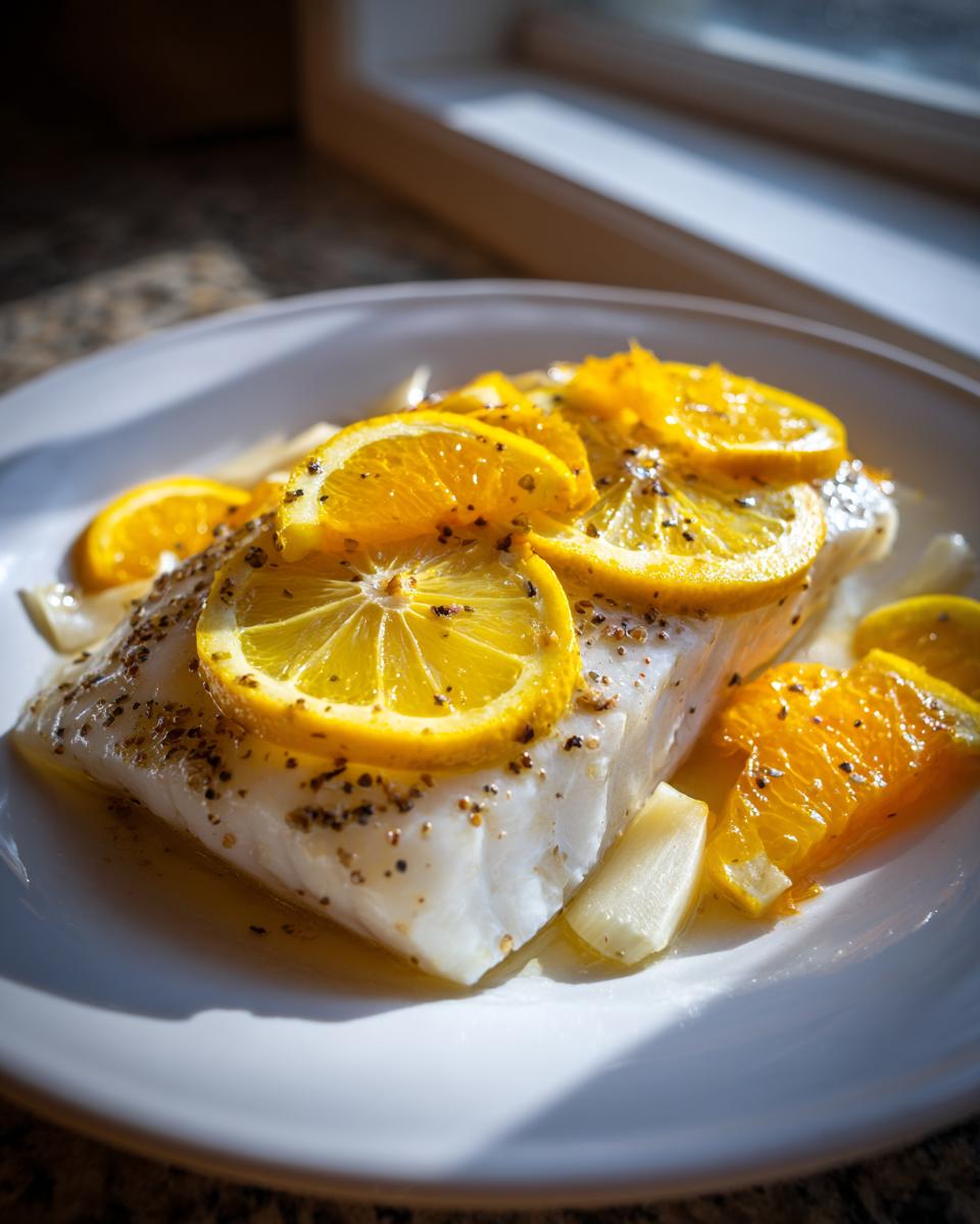 5-Minute Steamed Sea Bass with Citrus: Amazing Taste 4 Steamed Sea Bass with Citrus – Elegant & Tender - detail 1
