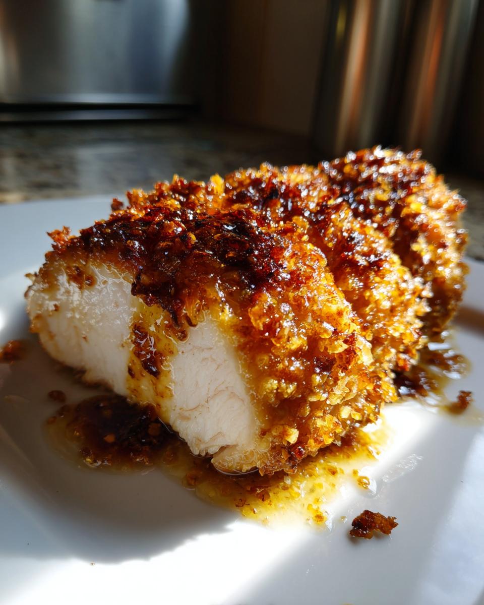 Amazing 4-Step Almond-Crusted Chicken Glaze 4 Almond-Crusted Chicken with Honey Dijon Glaze - detail 1