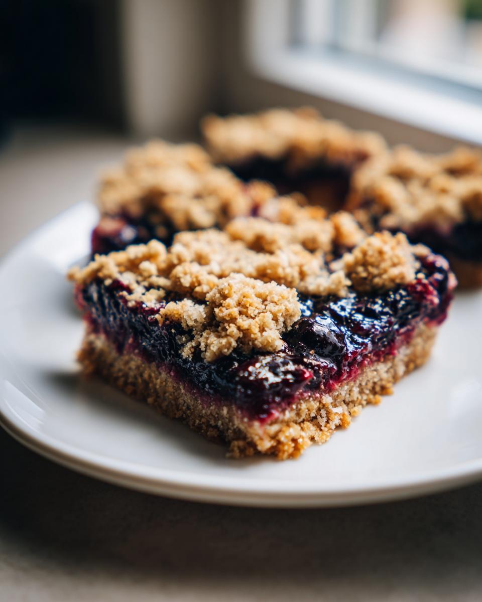 Amazing 350 Calorie Blueberry Crumble Bars 4 Blueberry Crumble Bars - detail 1