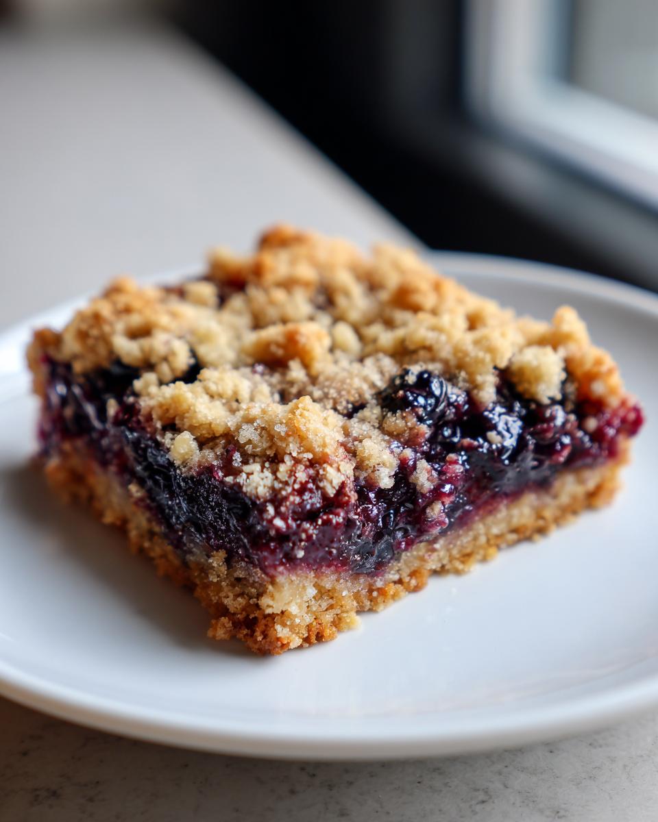 Amazing 350 Calorie Blueberry Crumble Bars 5 Blueberry Crumble Bars - detail 2