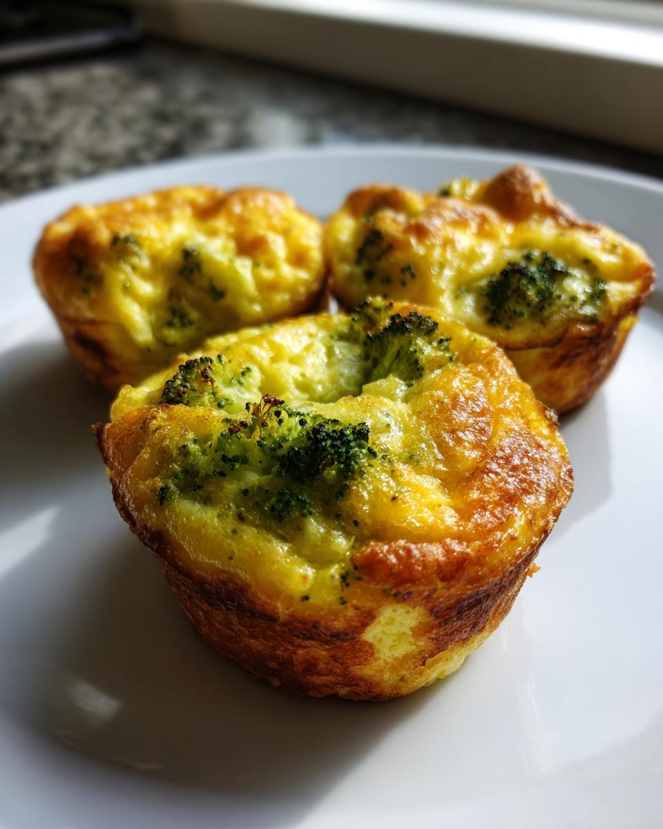Amazing Broccoli Cheddar Mini Quiches 4 Ingred 5 Broccoli Cheddar Mini Quiches (4 Ingredients) - detail 1