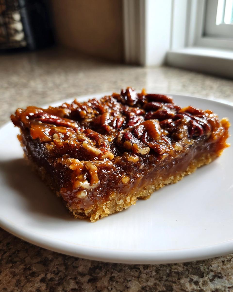 Amazing 10 Minute Caramel Pecan Bars 4 Caramel Pecan Bars - detail 1