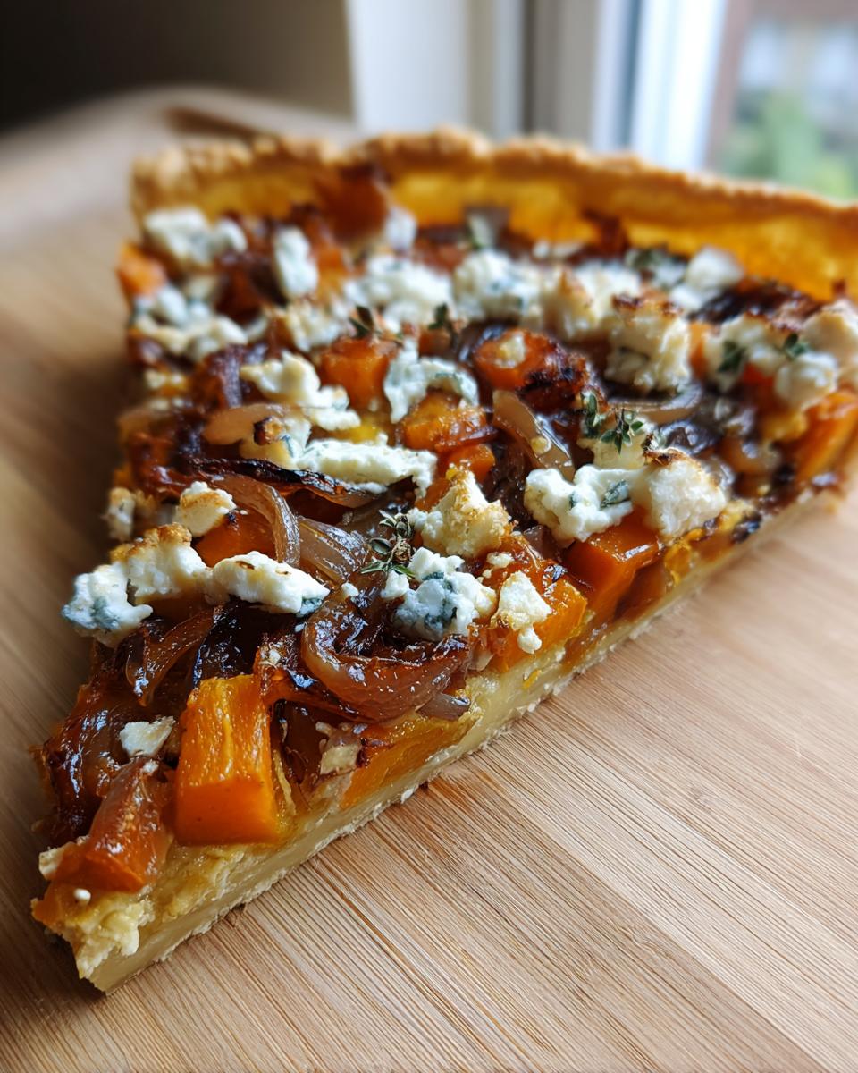Amazing 3-step Caramelized Onion Butternut Squash Tart 7 Caramelized Onion Butternut Squash Tart - detail 3