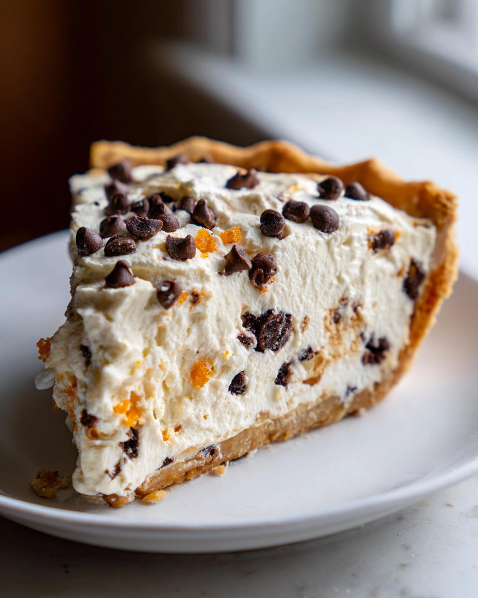 Divine 8-serving Chocolate Chip Cannoli Pie 4 Chocolate Chip Cannoli Pie - detail 1