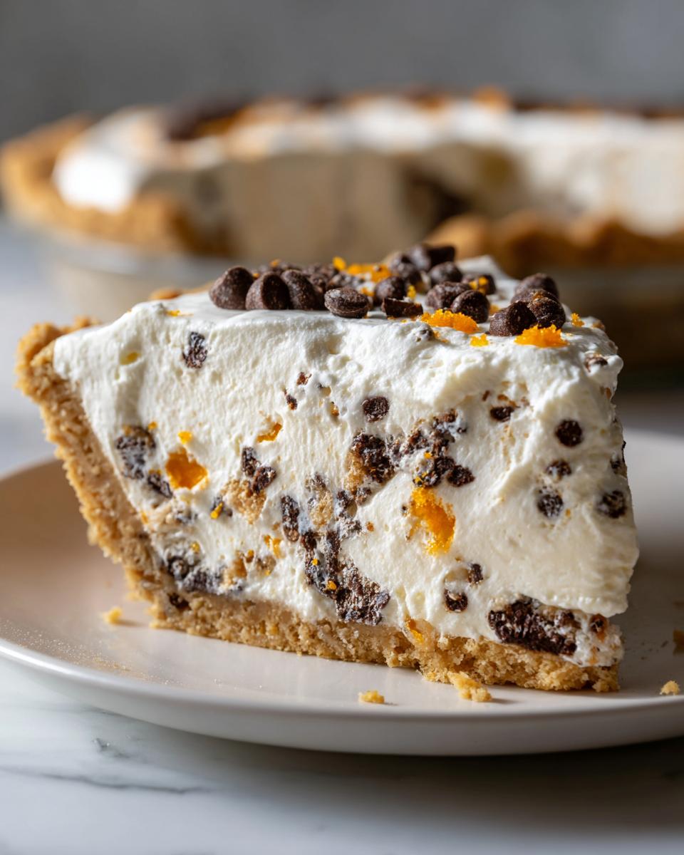 Divine 8-serving Chocolate Chip Cannoli Pie 5 Chocolate Chip Cannoli Pie - detail 2