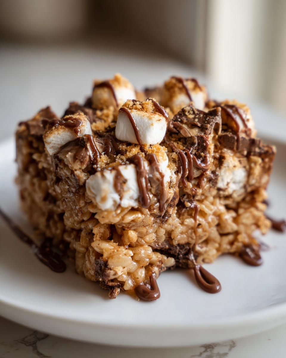 Amazing 9-step Chocolate S'mores Rice Krispy Treats 5 Chocolate S'mores Rice Krispy Treats - detail 2