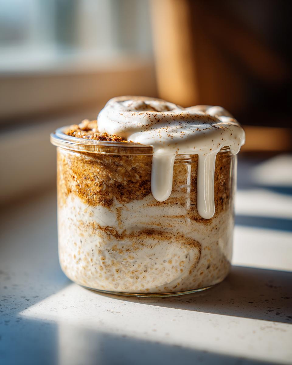 Amazing 5-min Cinnamon Roll Overnight Oats 4 Cinnamon Roll Overnight Oats - detail 1