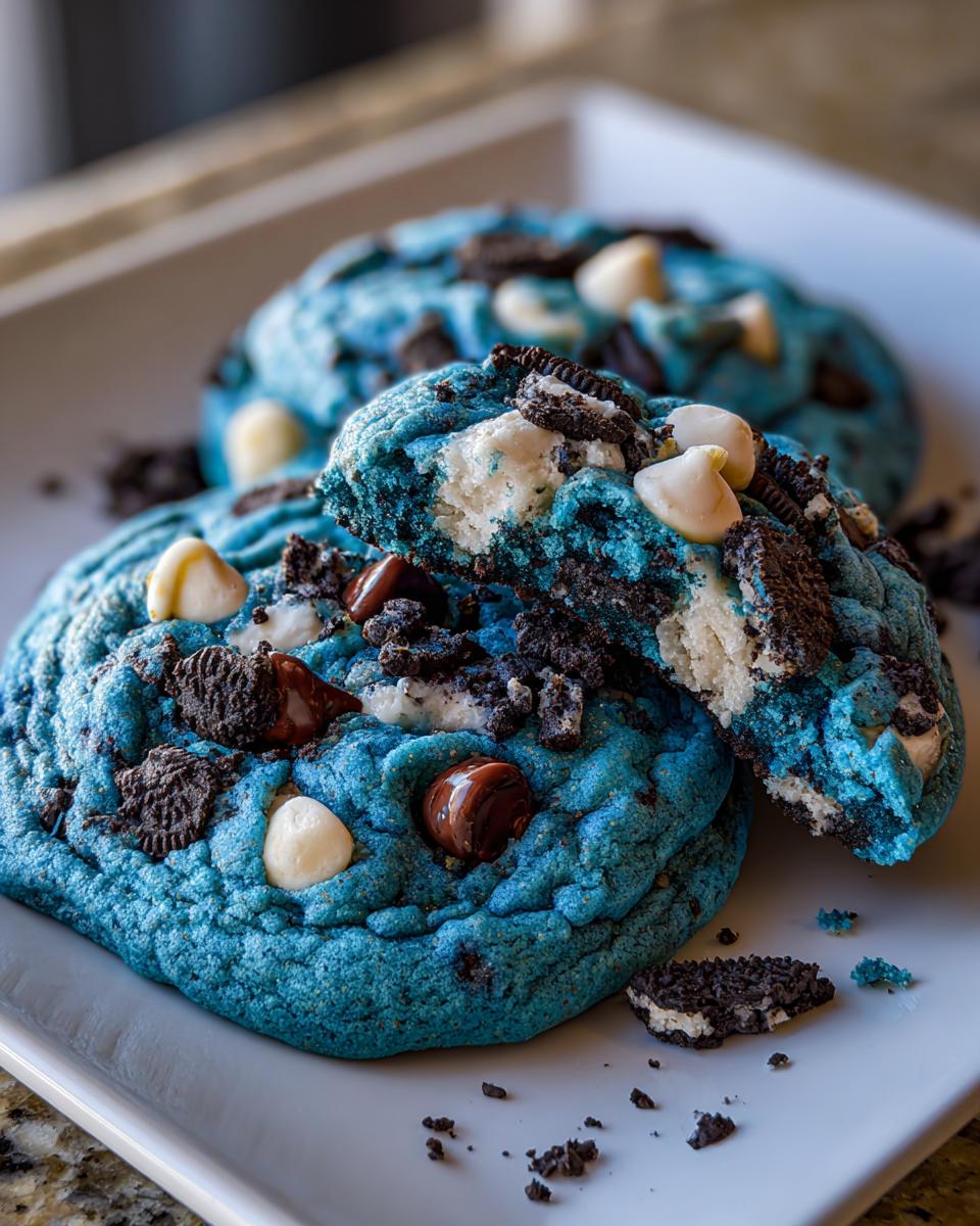 Cookie Monster Cookies: 12 Chunks Ahead 7 Cookie Monster Cookies - detail 3