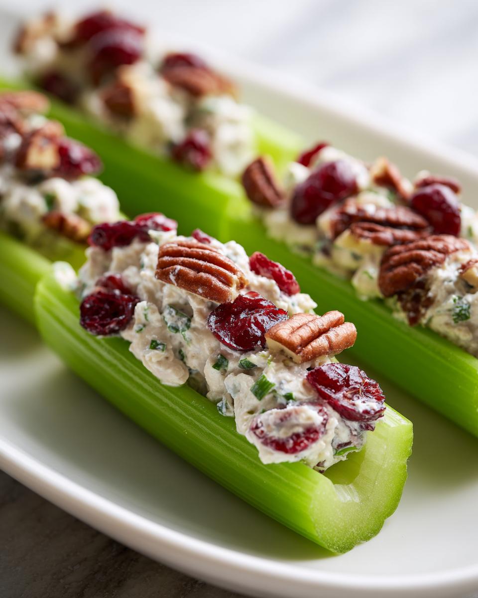 3 Great Cranberry Pecan Cream Cheese Stuffed Celery 3 Cranberry Pecan Cream Cheese Stuffed Celery - detail 1