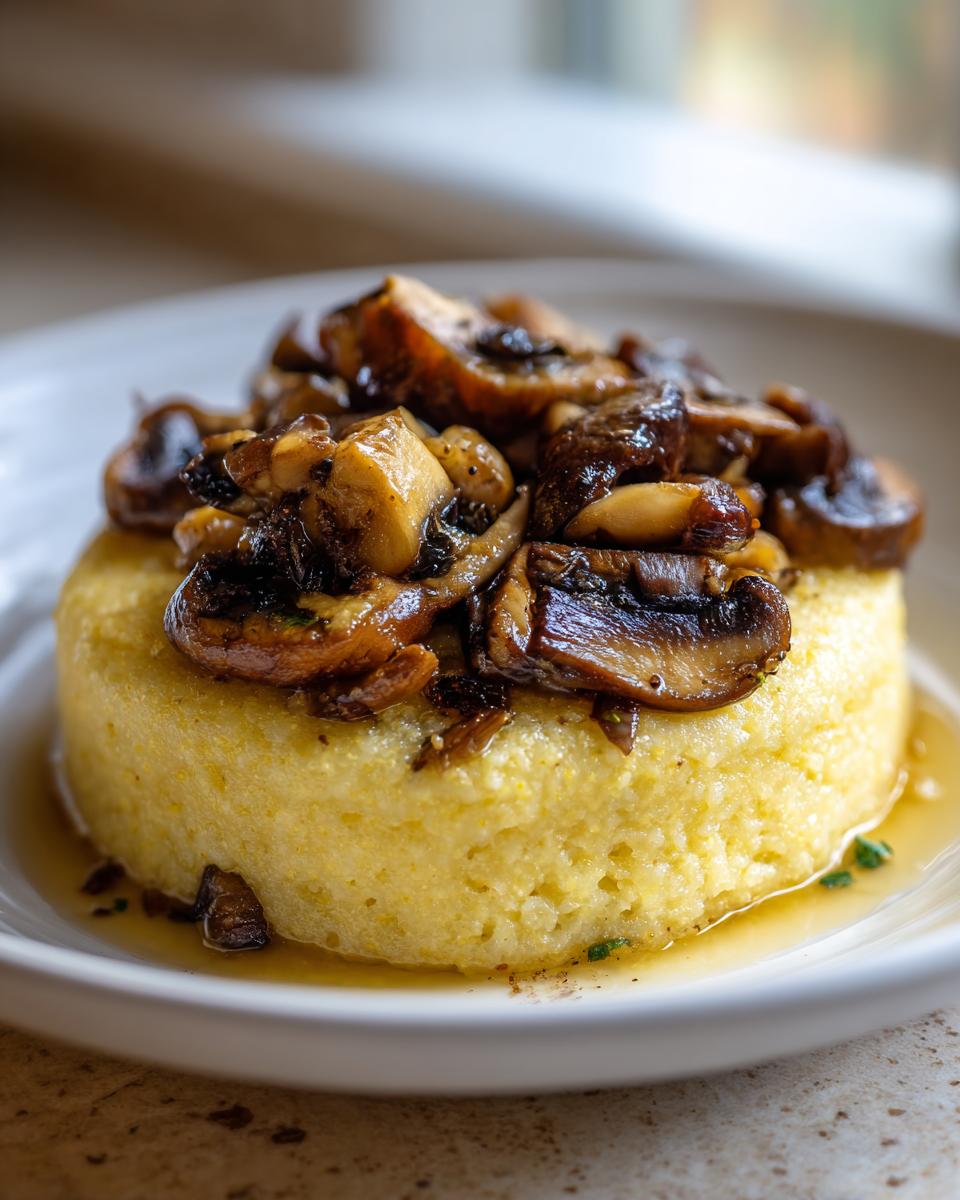 Amazing Creamy Polenta with Mushrooms 20 Min 5 Creamy Polenta with Mushrooms - detail 2