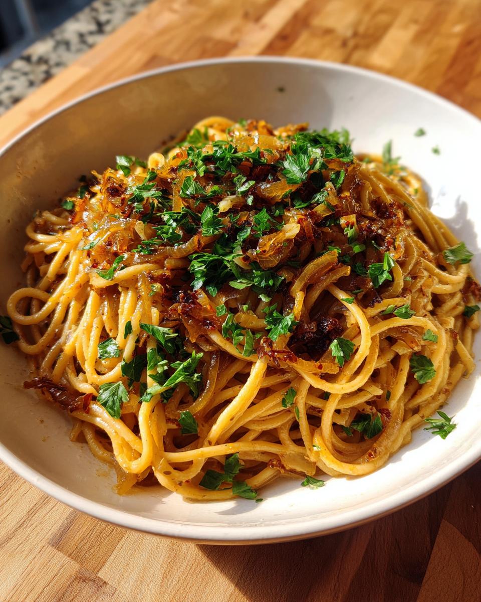 3 Amazing Creamy Vegan Caramelized Onion Pasta Secrets 6 Creamy Vegan Caramelized Onion Pasta - detail 2
