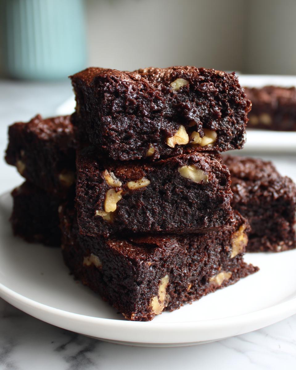 Super Fudge Eggless Brownie Recipe with 1 trick 5 Eggless Brownie Recipe, Eggless Chocolate Brownies - detail 1