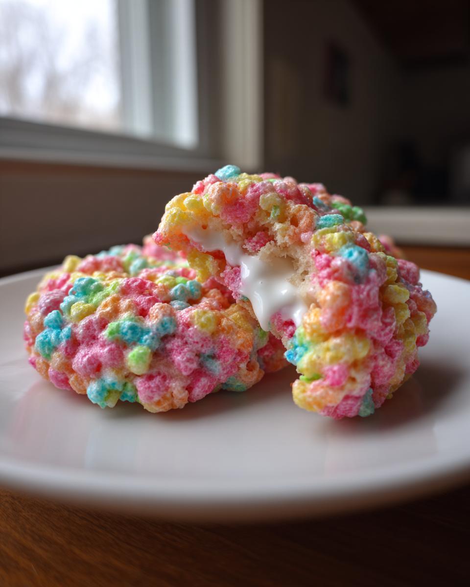 8 Amazing Fruity Pebble Marshmallow Cookies 7 Fruity Pebble Marshmallow Cookies - detail 3