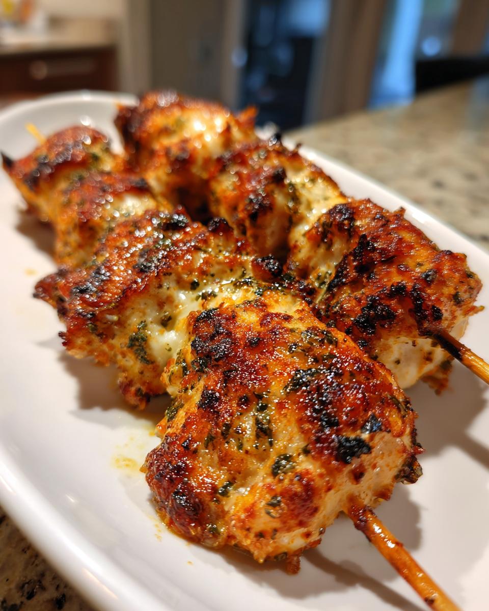 7 Simple Garlic Parmesan Chicken Skewers Magic 6 Garlic Parmesan Chicken Skewers - detail 2