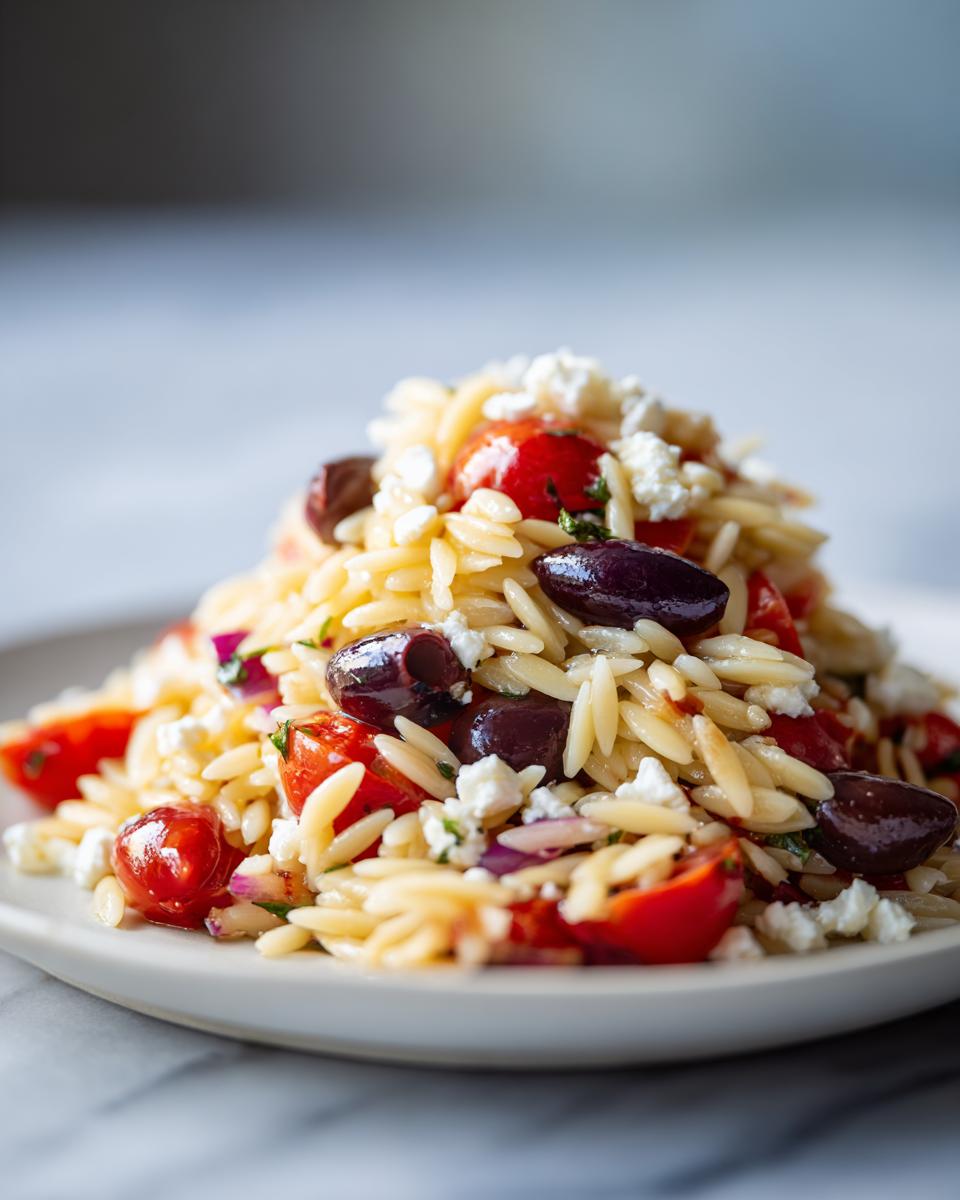 Amazing 8 Ingredient Greek Orzo Pasta Salad 5 Greek Orzo Pasta Salad - detail 1