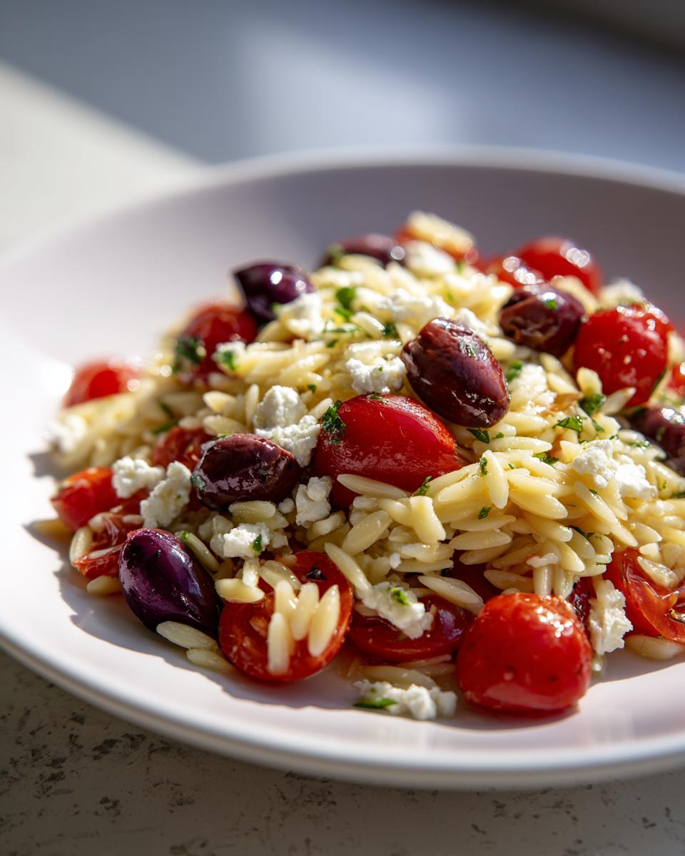 Amazing 8 Ingredient Greek Orzo Pasta Salad 6 Greek Orzo Pasta Salad - detail 2